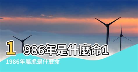 1986 屬|【1986年是什麼命】1986年生是什麼命？屬虎者命運大揭秘！